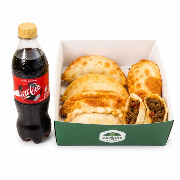 Promo - Caja de Empanadas 6und + Coca Cola 500ml