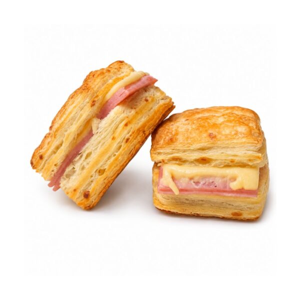 Bizcochos Hojaldrados con Jamón y Queso