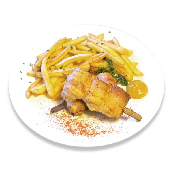 Brochetas de Pollo y Bacon