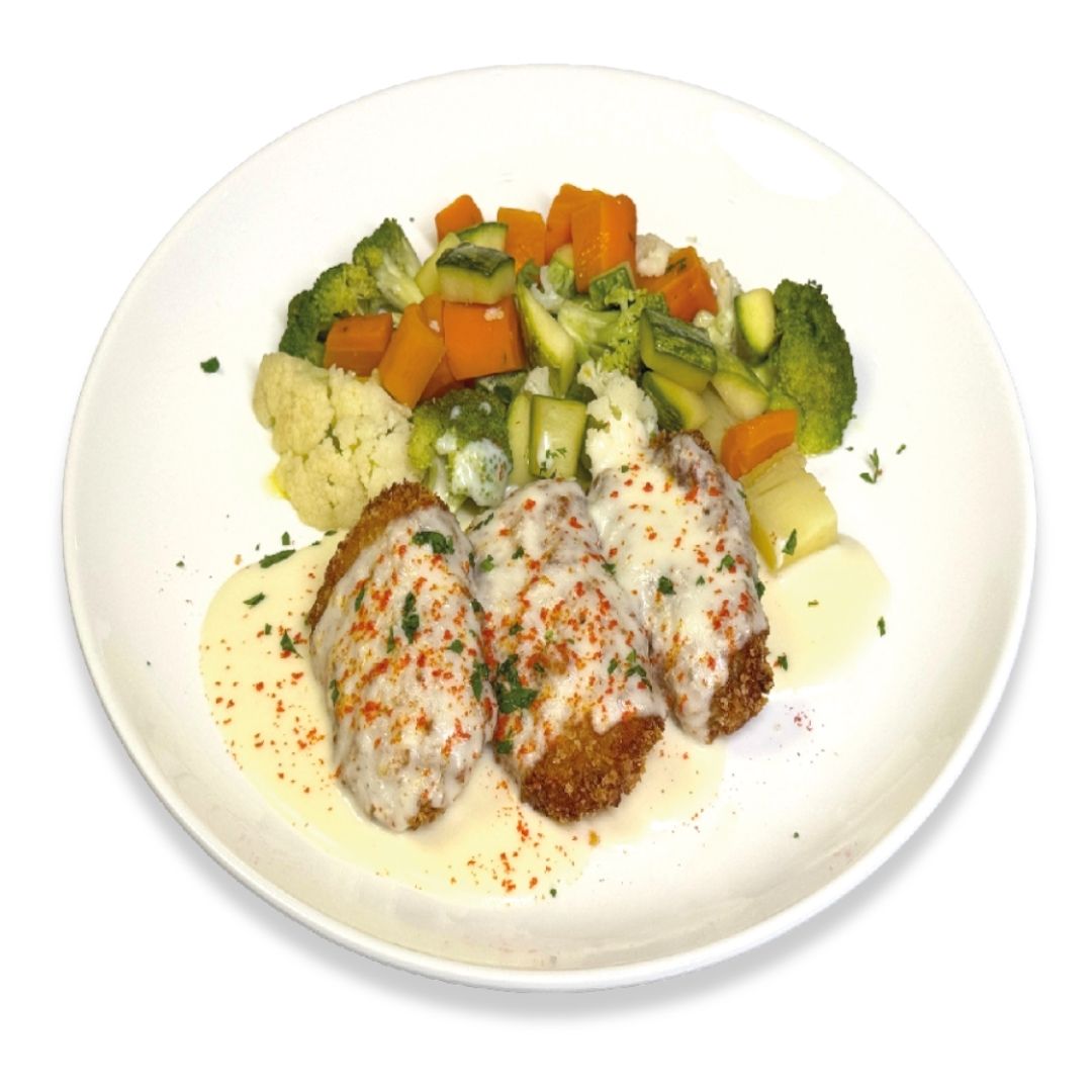 Milanesa de Tilapia a la Suiza